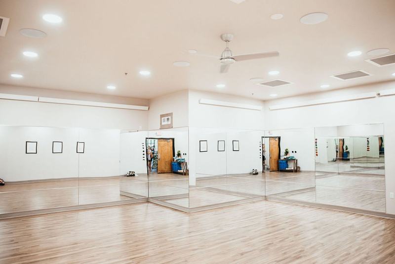 Lotus Hot Yoga studio and class photo