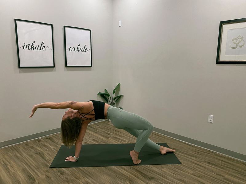 Lotus Hot Yoga studio and class photo